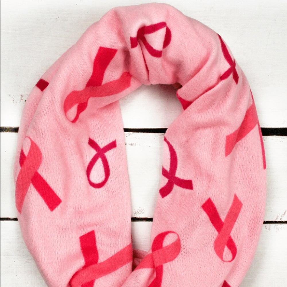 Pink Ribbon Scarf